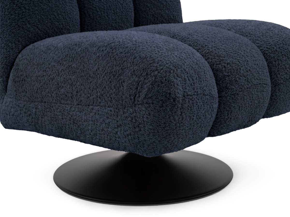 Draaifauteuil JANISSAIRE van boucléstof