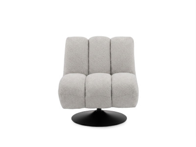 Fauteuil pivotant JANISSAIRE tissu bouclette