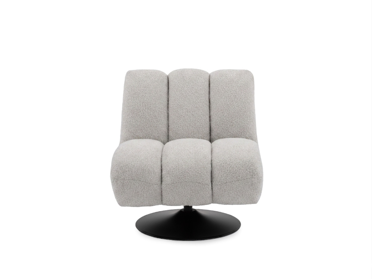 Draaifauteuil JANISSAIRE van boucléstof