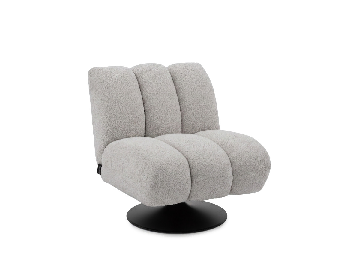 Draaifauteuil JANISSAIRE van boucléstof
