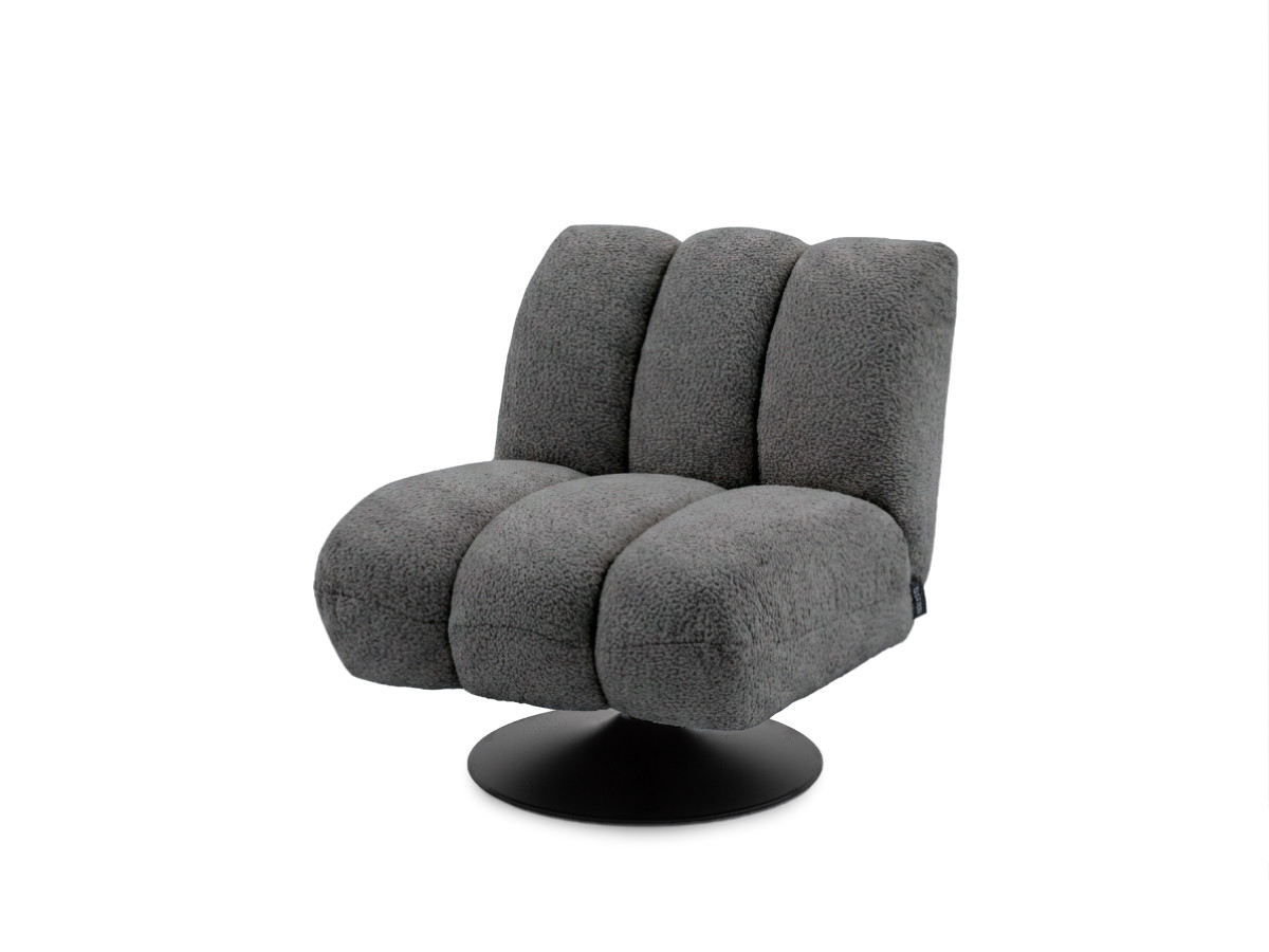 Fauteuil pivotant JANISSAIRE tissu bouclette