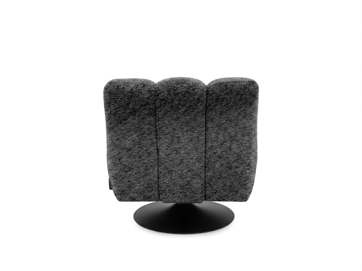 Fauteuil pivotant JANISSAIRE tissu bouclette