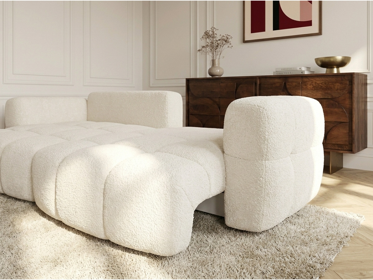 Canapé d'angle réversible MADISON tissu texturé