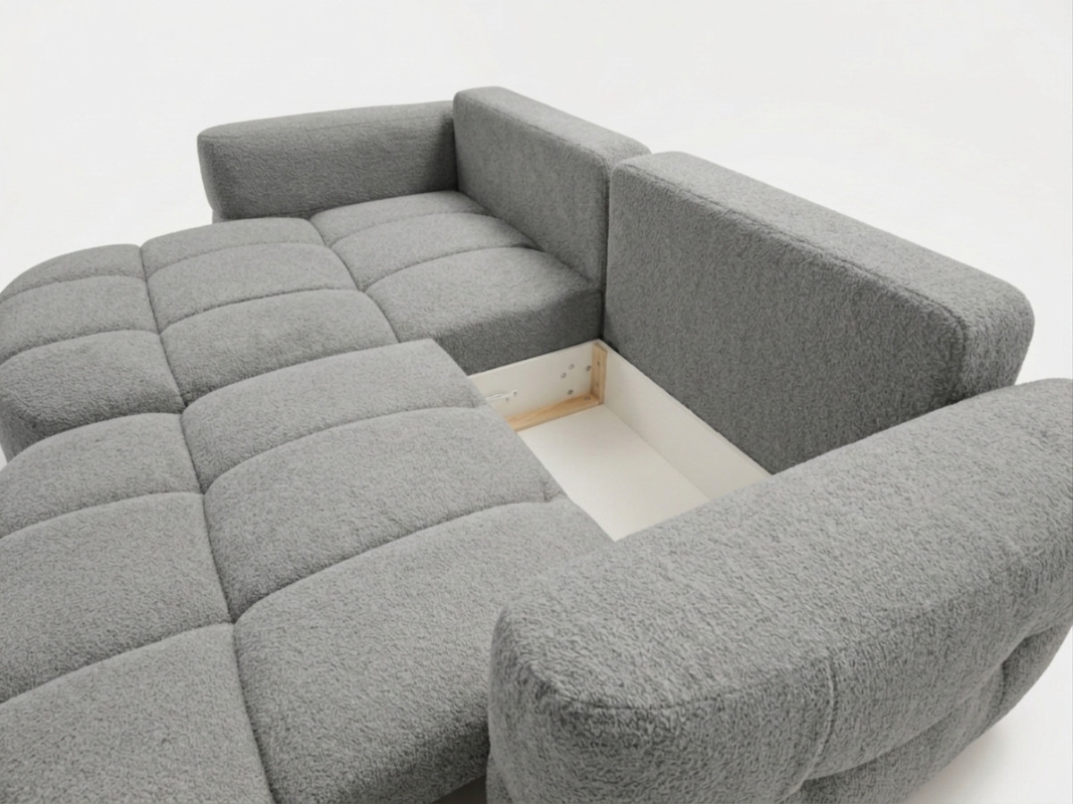 Canapé d'angle réversible MADISON tissu texturé