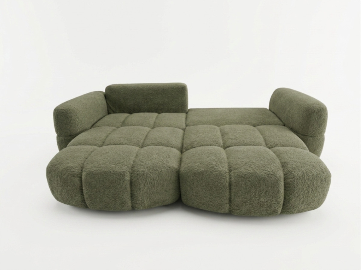 Canapé d'angle réversible MADISON tissu texturé