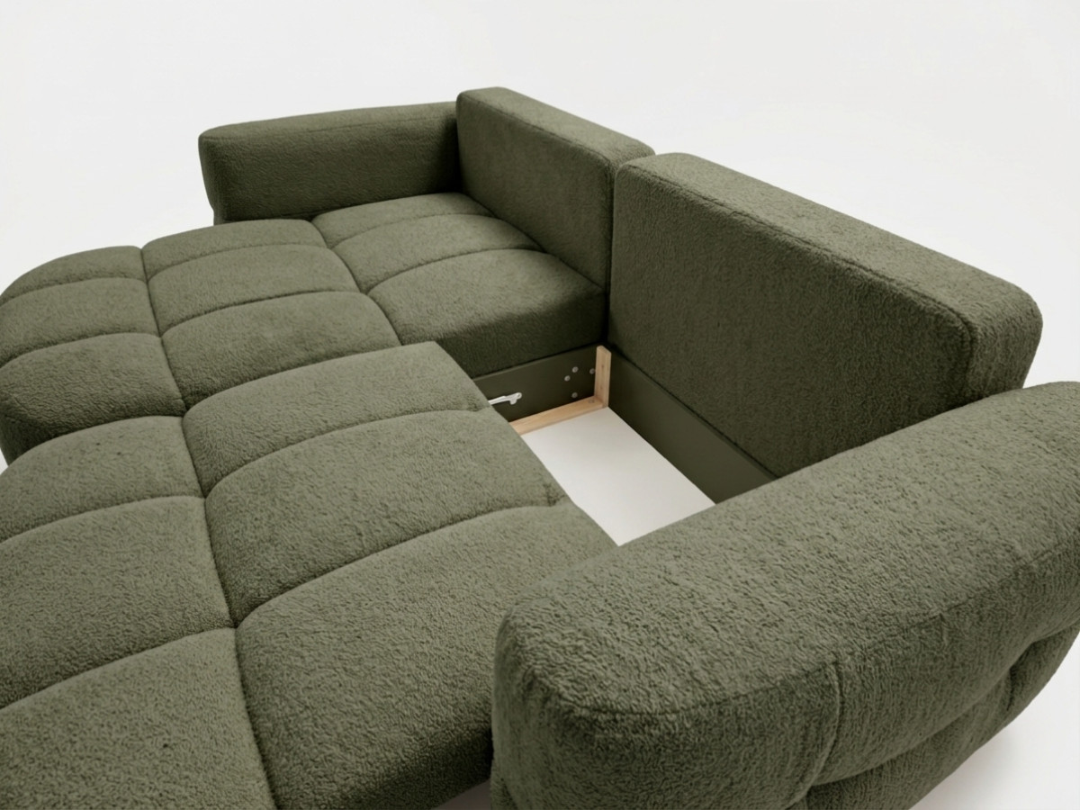 Canapé d'angle réversible MADISON tissu texturé