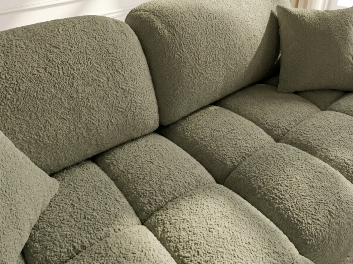 Canapé d'angle réversible MADISON tissu texturé