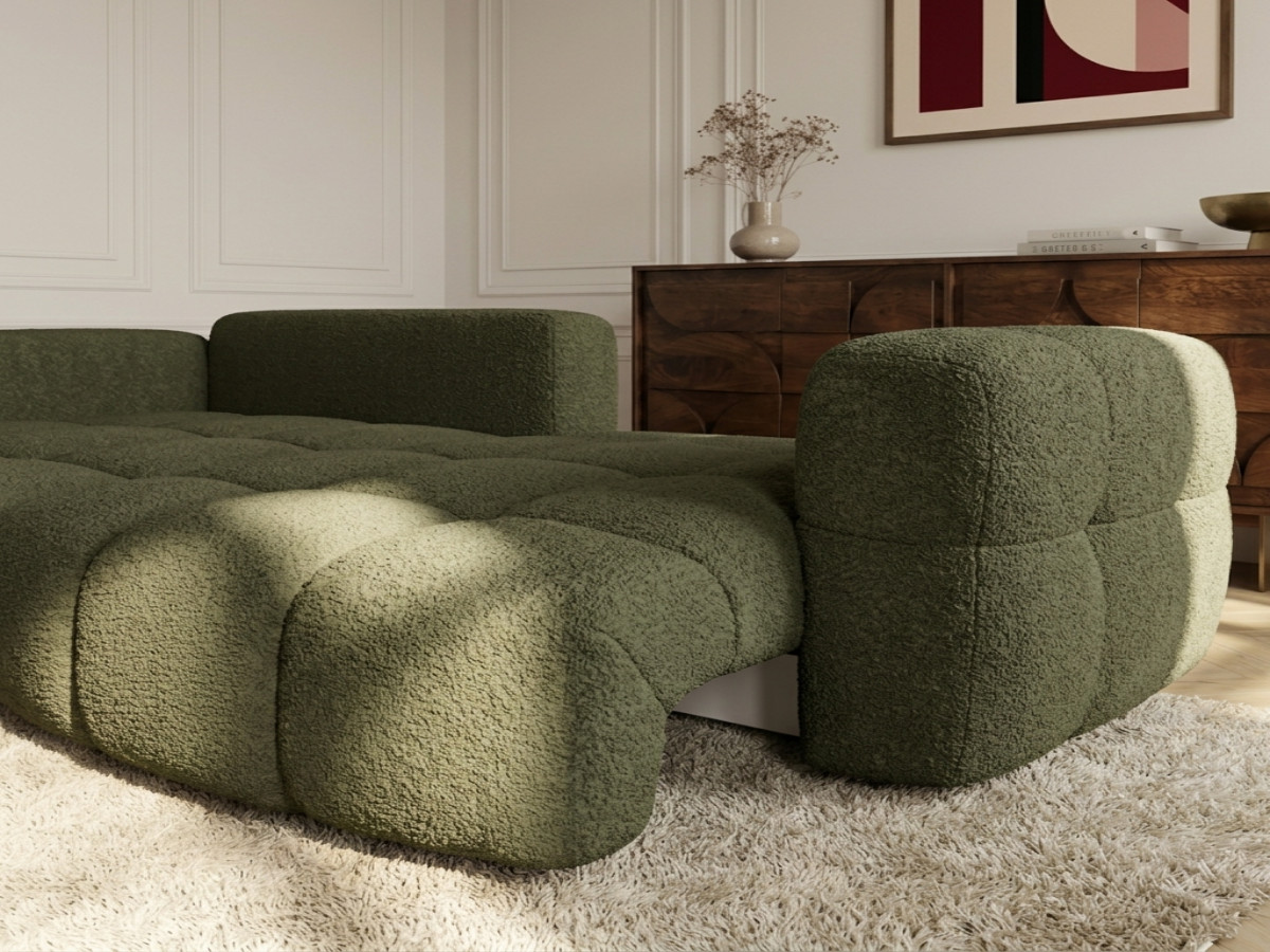 Canapé d'angle réversible MADISON tissu texturé