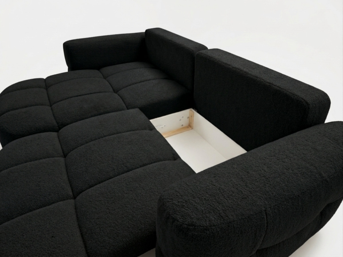Canapé d'angle réversible MADISON tissu texturé