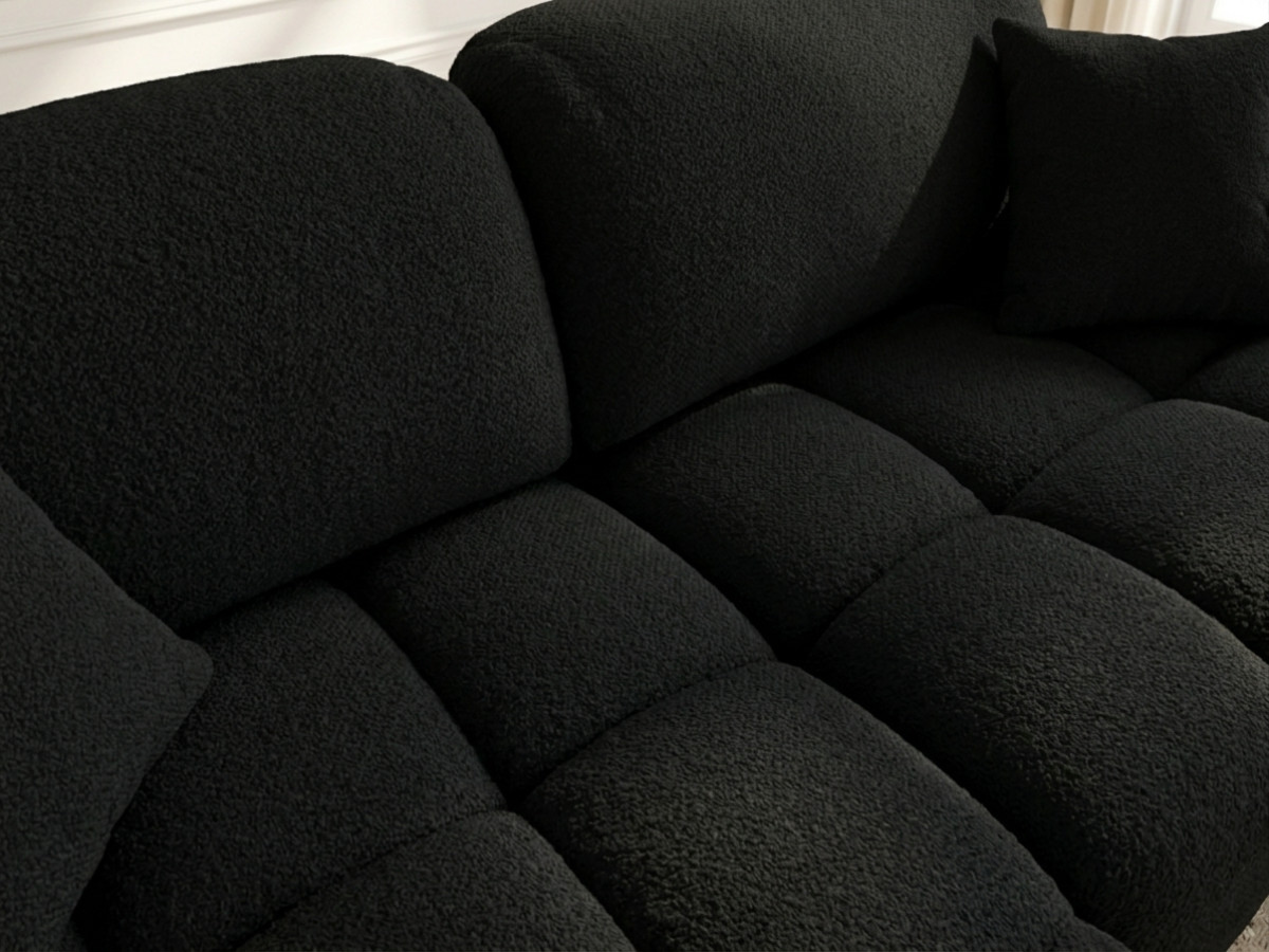 Canapé d'angle réversible MADISON tissu texturé