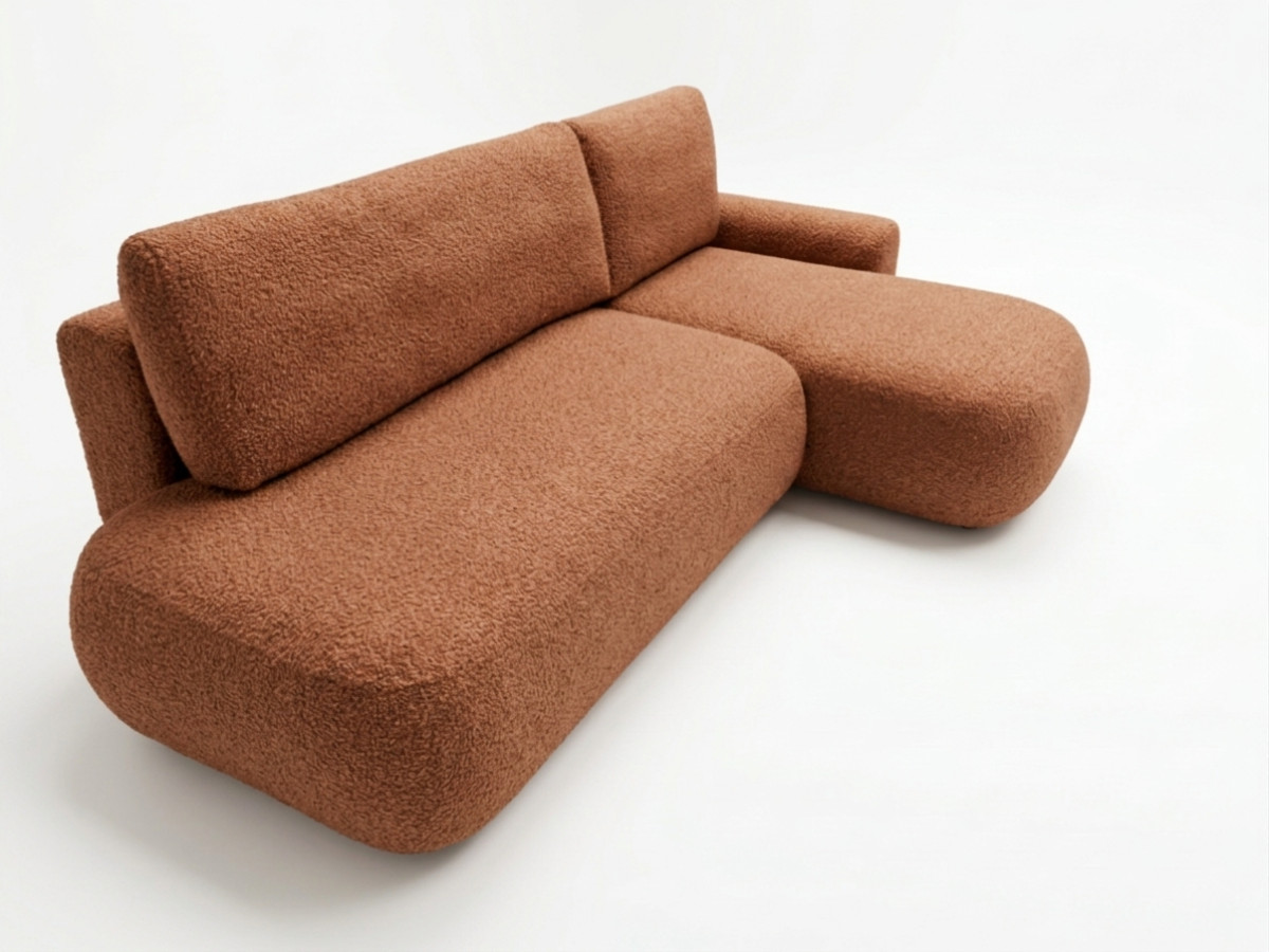 Hoekzetel TANGO, converteerbaar, in boucléstof