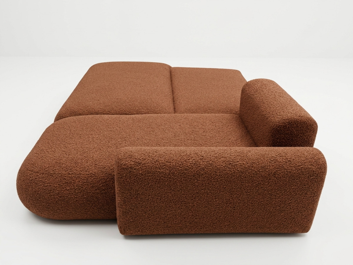 Hoekzetel TANGO, converteerbaar, in boucléstof