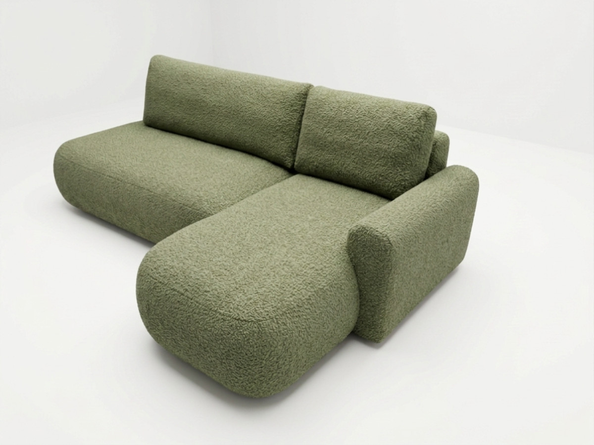 Hoekzetel TANGO, converteerbaar, in boucléstof