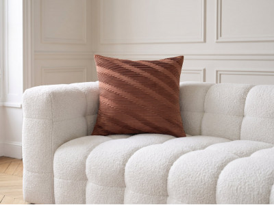 Coussin drapé velours BOYLE