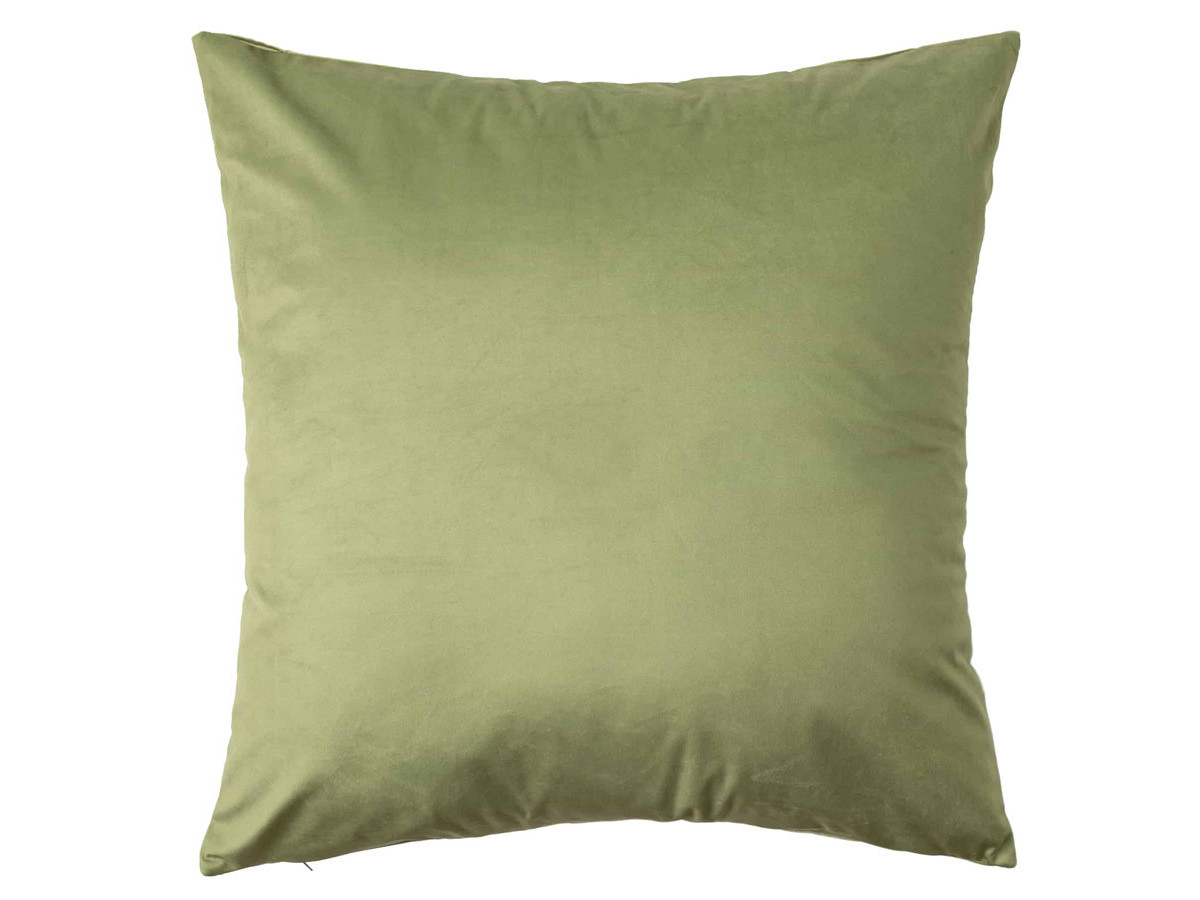 Coussin drapé velours BOYLE vert — vue 4