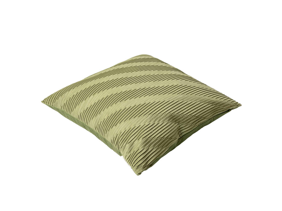 Coussin drapé velours BOYLE vert — vue 5