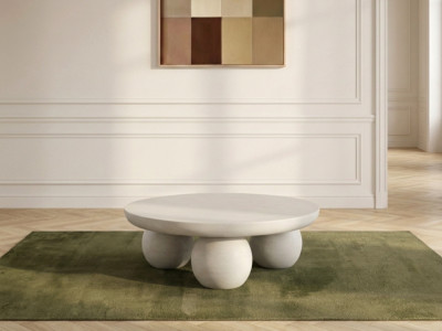 Table basse D.90 cm ALINE pieds ronds