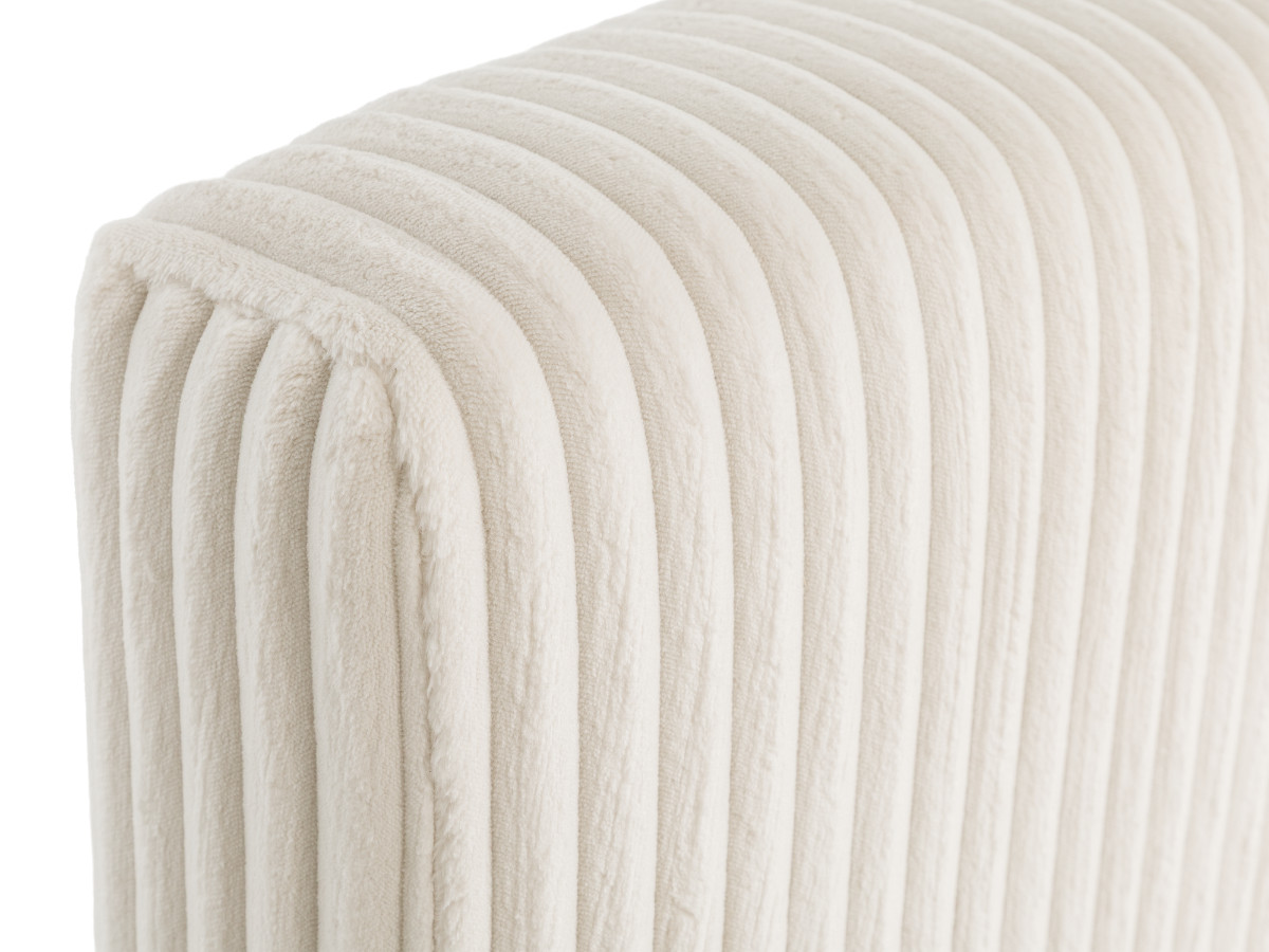 Lit coffre MADELEINE tissu velours côtelé