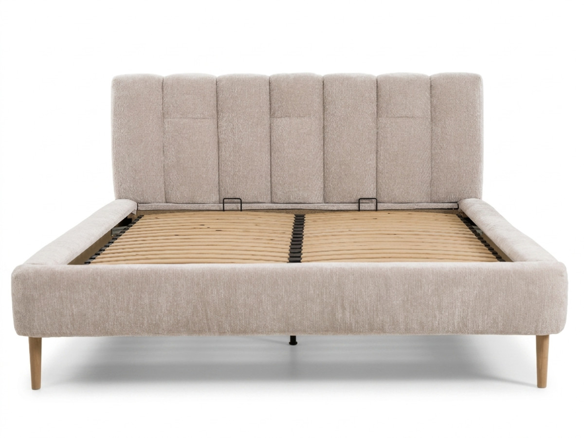 Lit ELLA chenille beige — vue 6