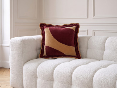 Coussin velours GLASGOW