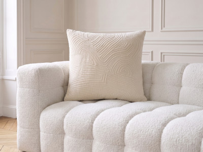Coussin velours brodé MELROSE