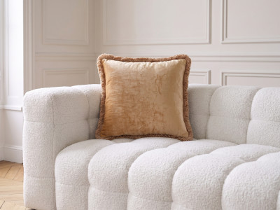 Coussin velours à franges LANARK