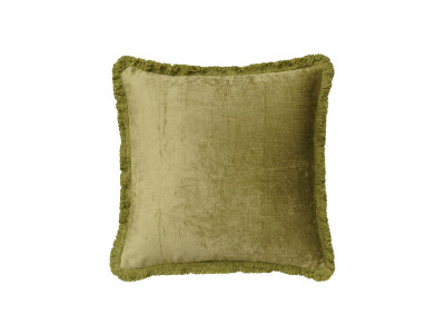 Coussin velours à franges LANARK