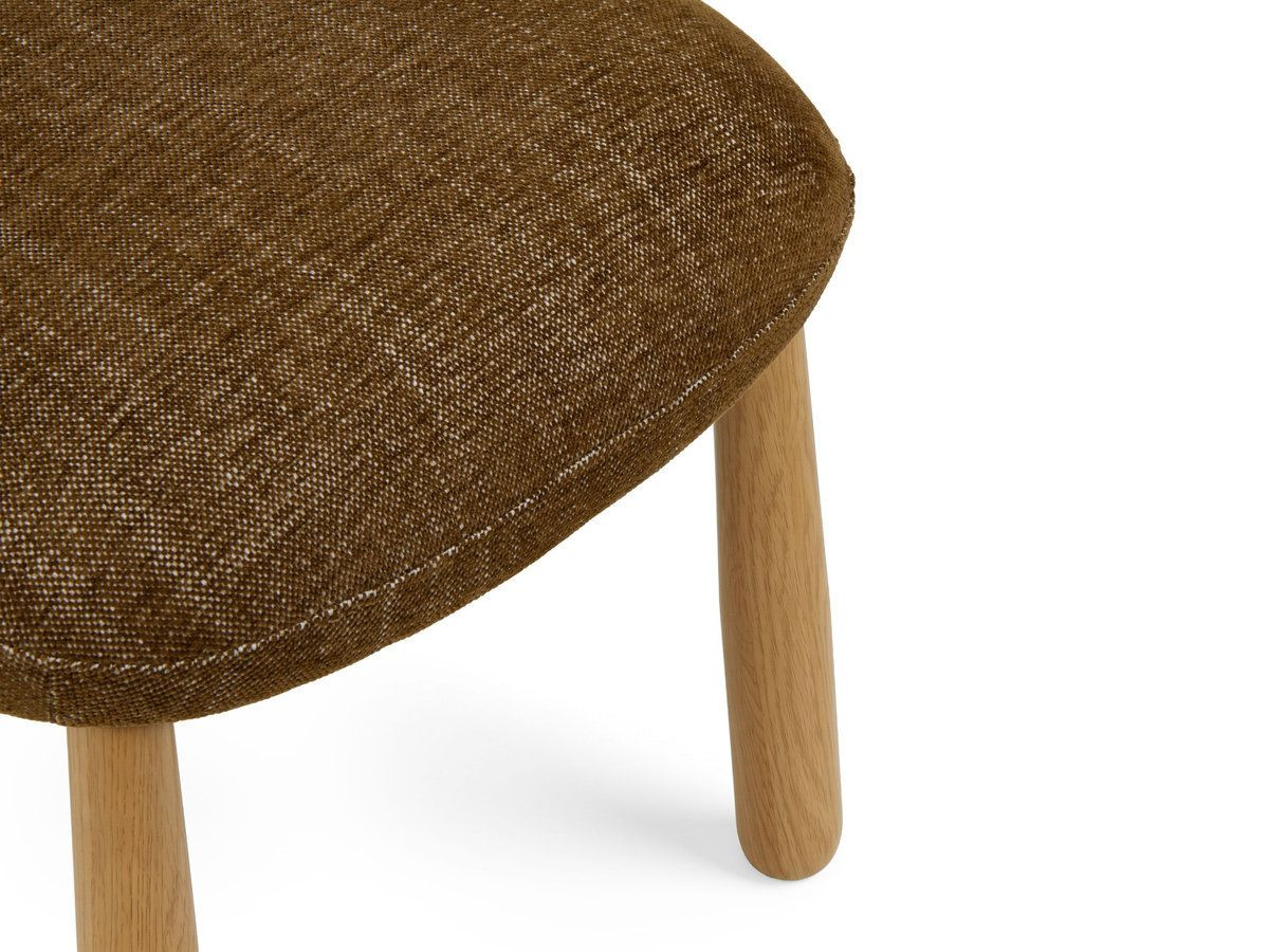 Lot de 2 chaises DAUPHINE tissu texturé et pieds effet chêne