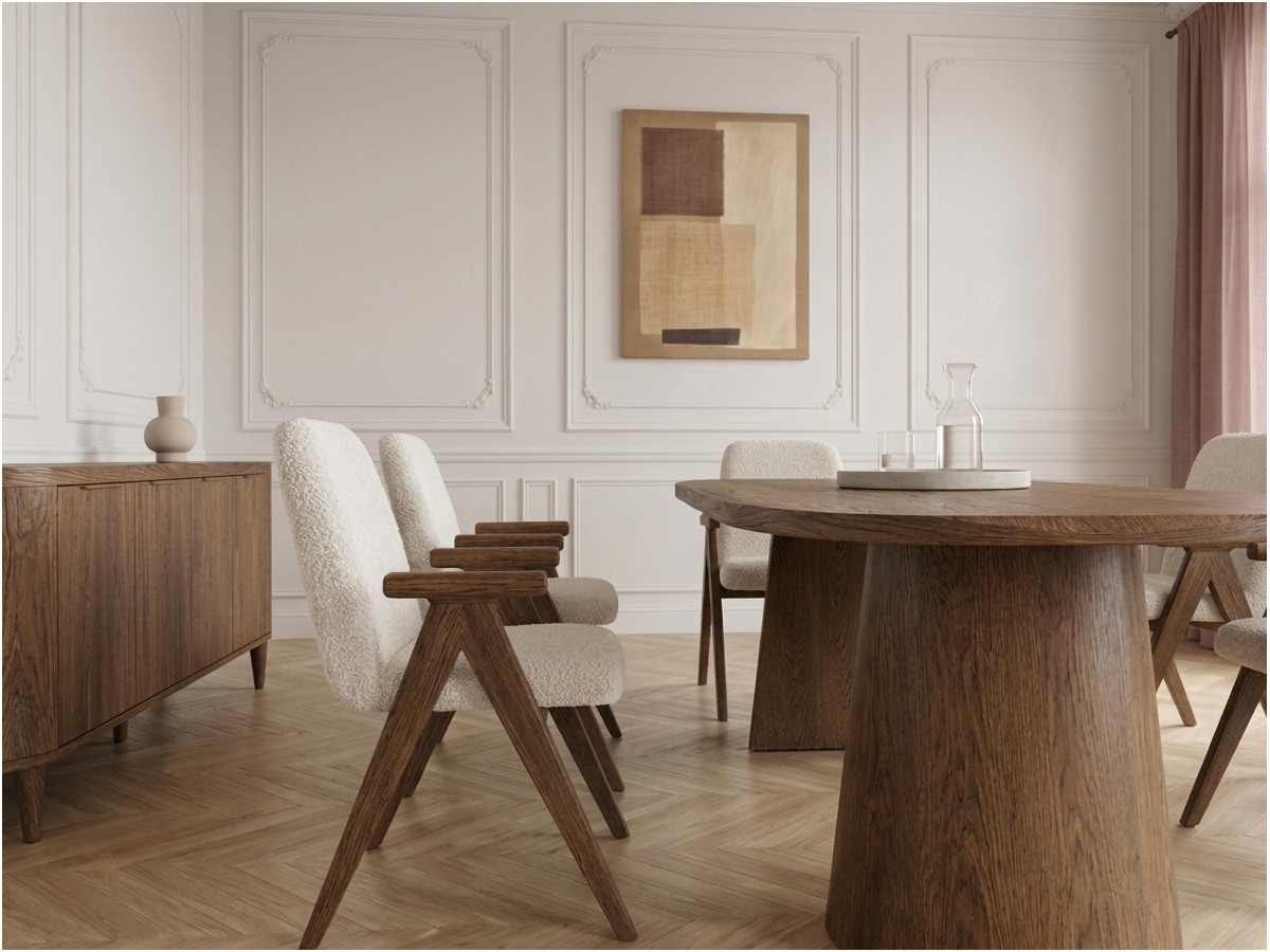 Ensemble MAZARGUES avec table à manger et chaises PAGNOL + buffet 200 cm