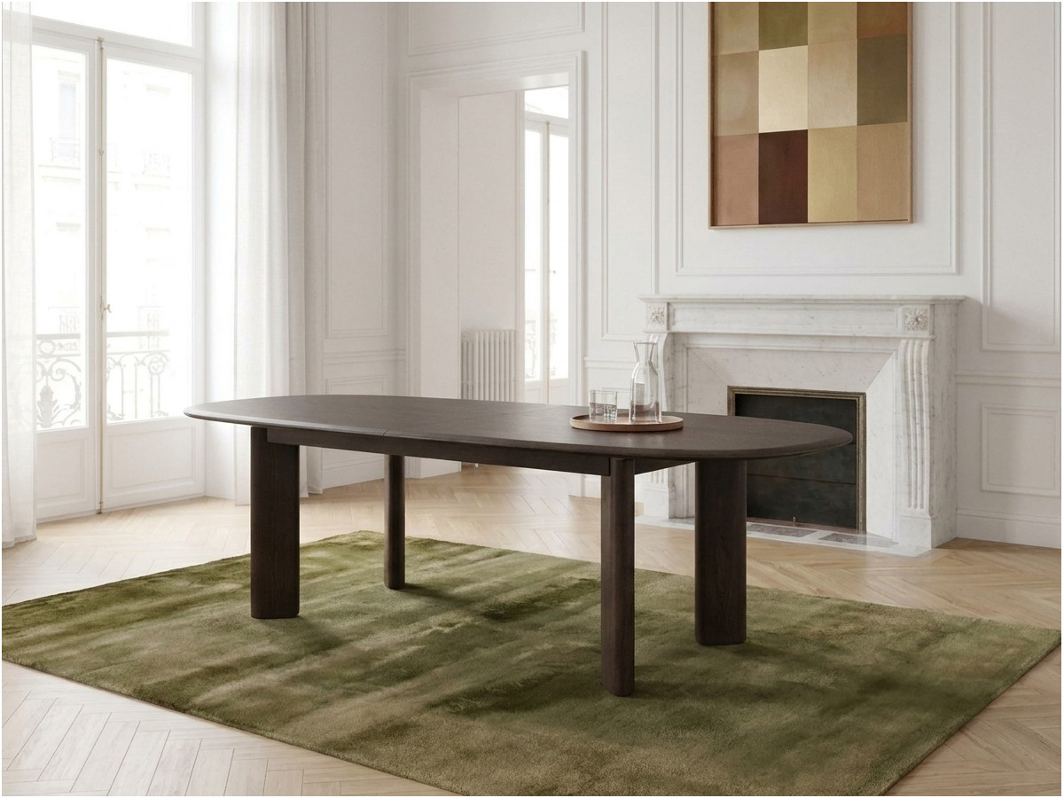 Verlengbare eettafel 220 tot 280 cm GRACE essenhoutfineer