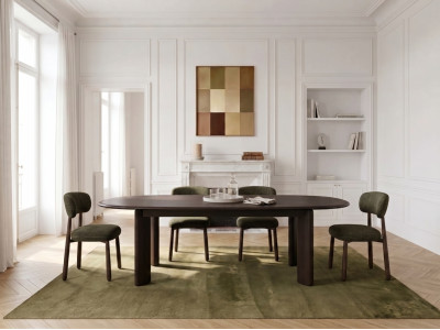 Ensemble GRACE avec table à manger extensible 220 à 280 cm + lots de chaises DAUPHINE