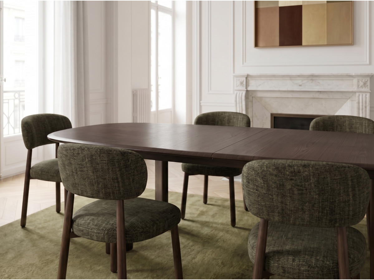 Ensemble GRACE avec table à manger extensible 220 à 280 cm + lots de chaises DAUPHINE