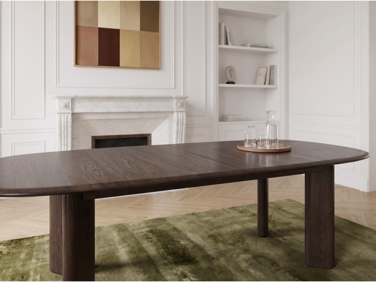Ensemble GRACE avec table à manger extensible 220 à 280 cm + lots de chaises DAUPHINE