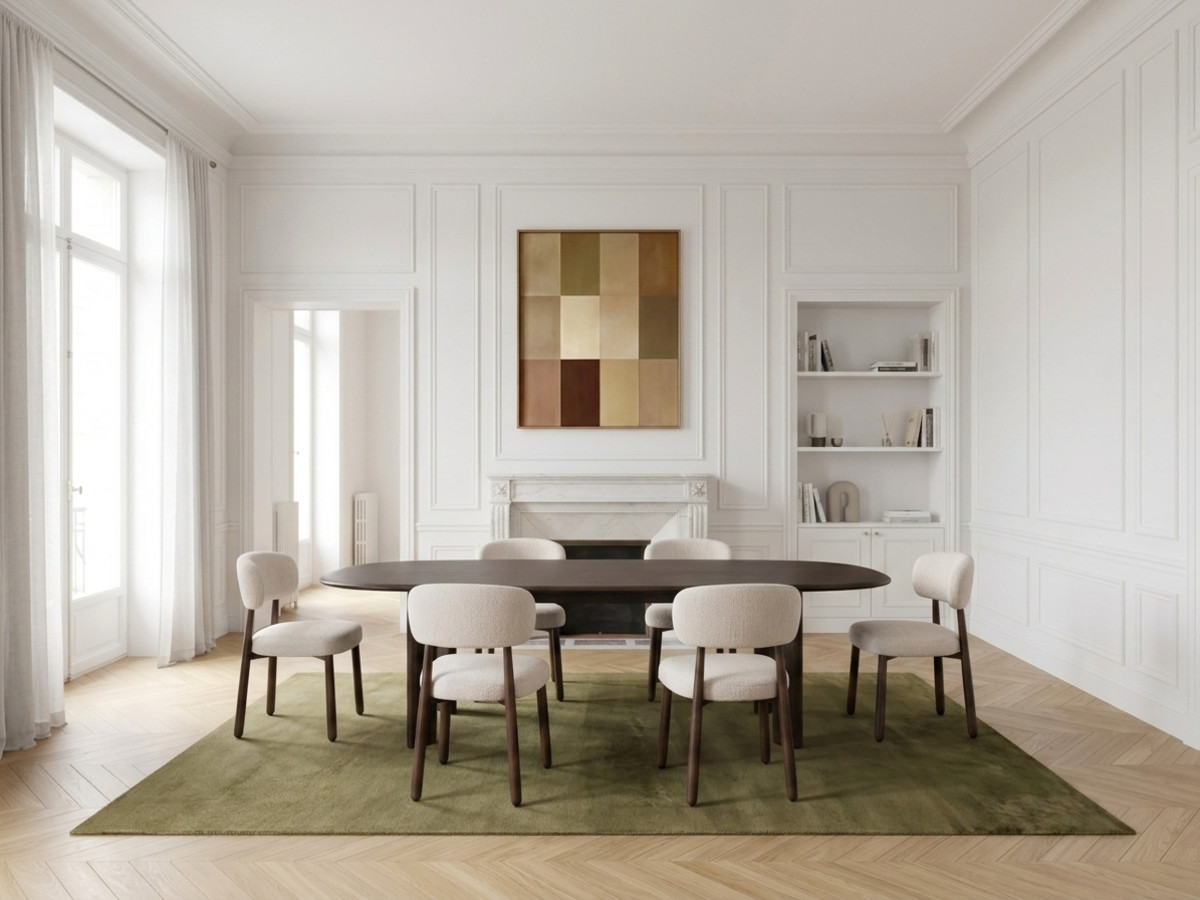 Ensemble GRACE avec table à manger extensible 220 à 280 cm + lots de chaises DAUPHINE