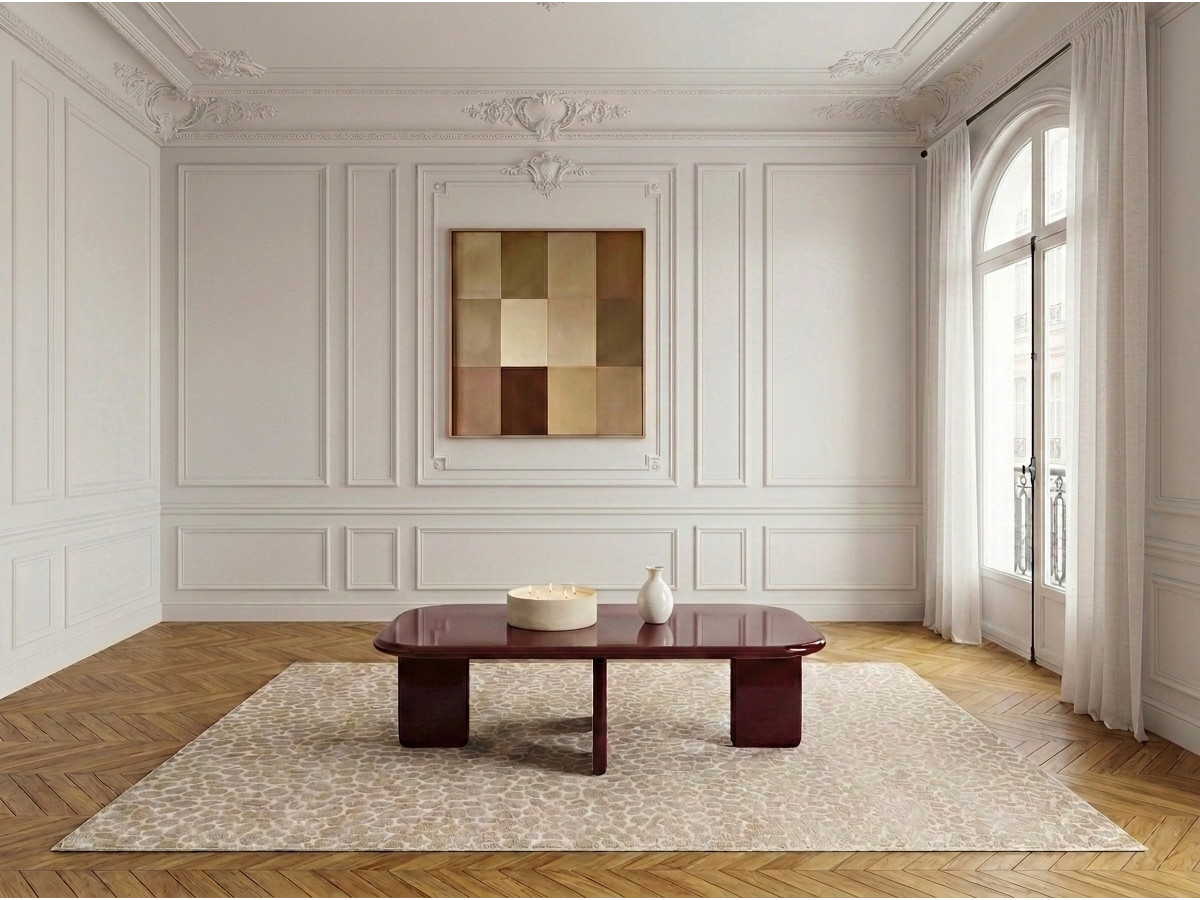 Rechthoekige salontafel 120 cm MARINE gelakt