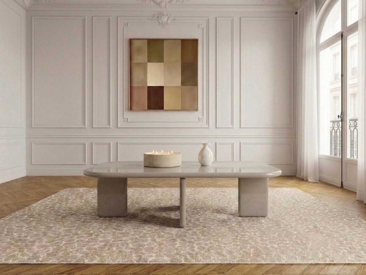 Rechthoekige salontafel 120 cm MARINE gelakt