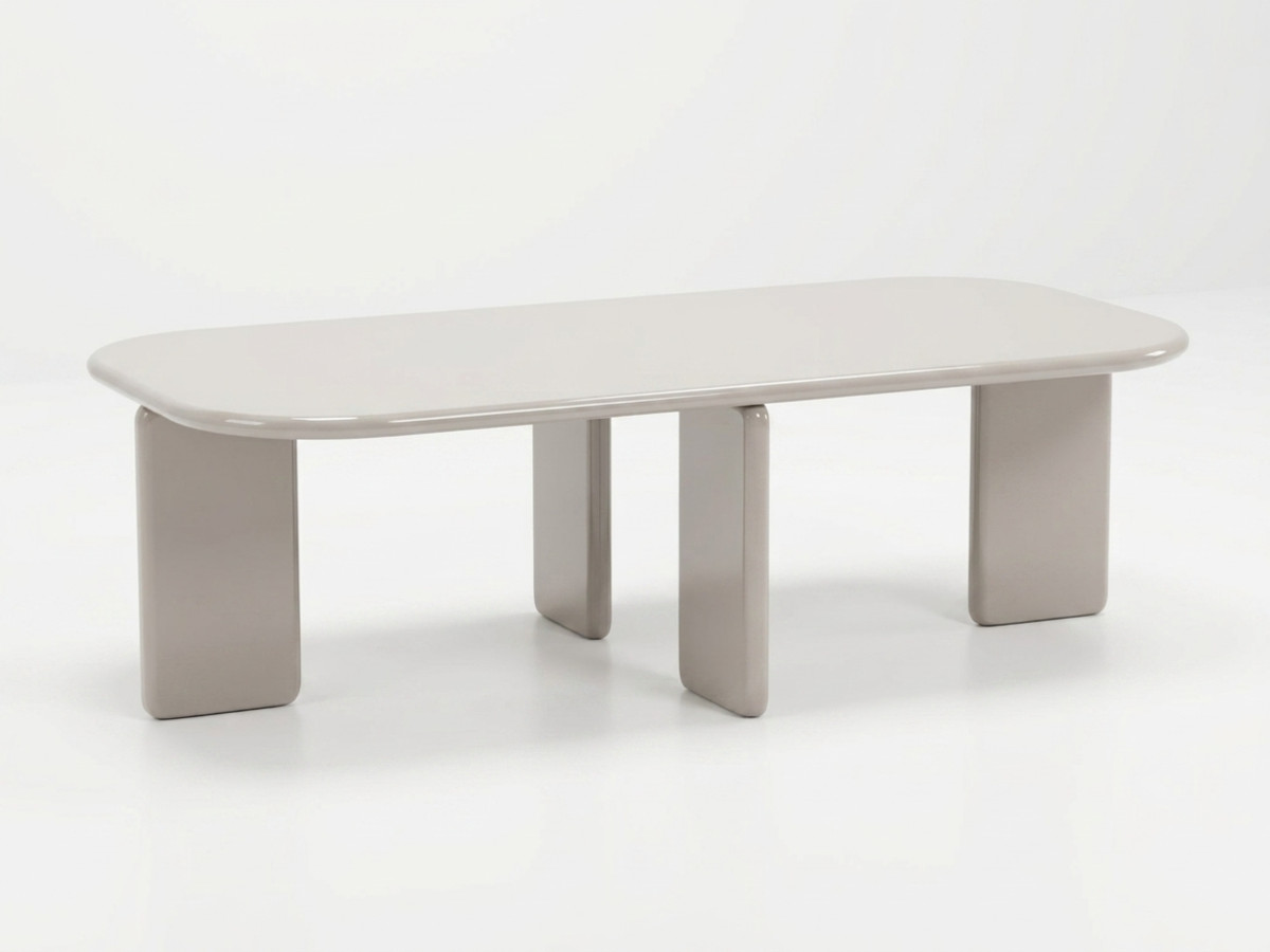 rechthoekige salontafel 120 cm marine gelakt gekleurd wit