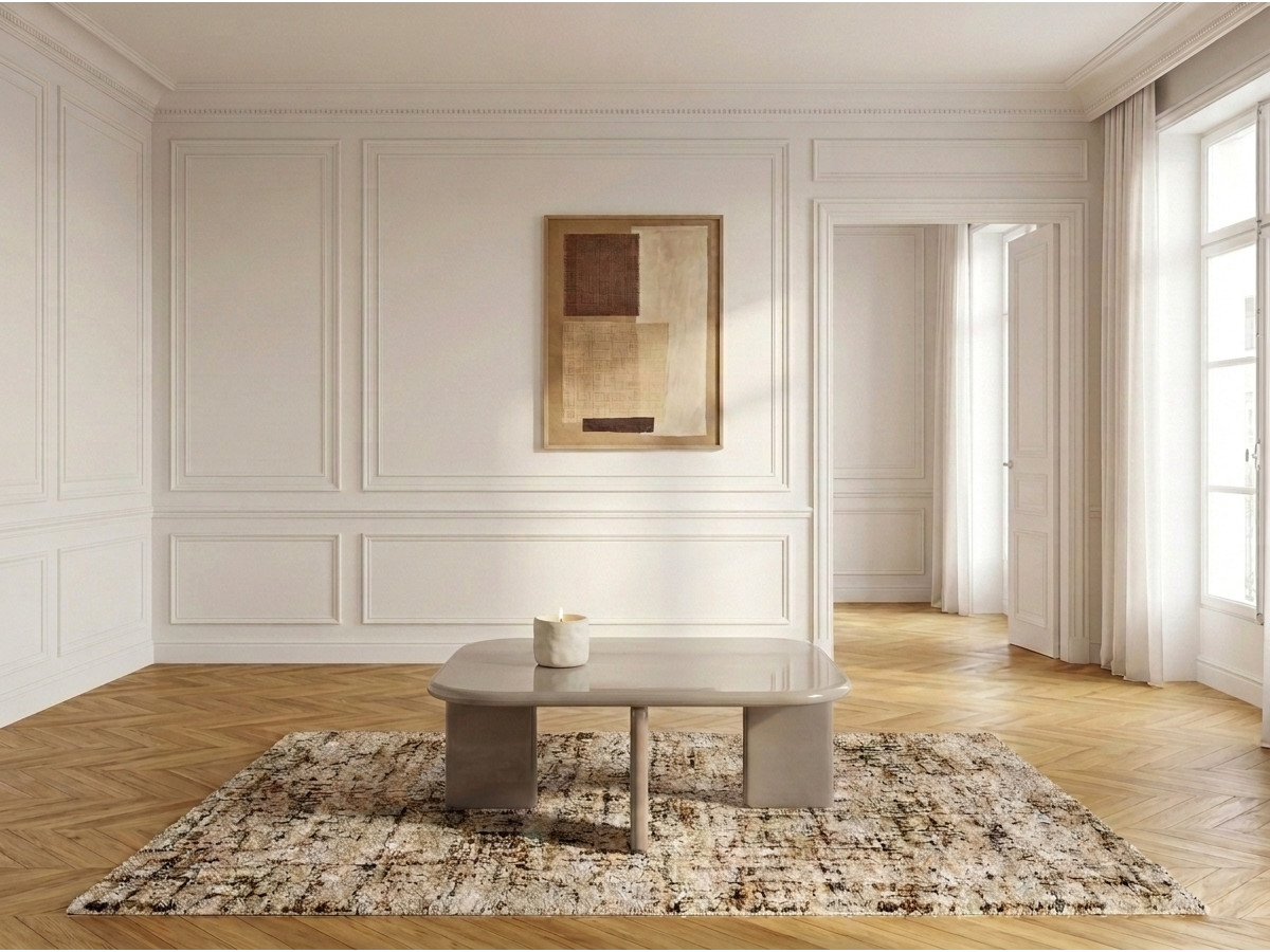 Vierkante salontafel 88 cm MARINE gelakt