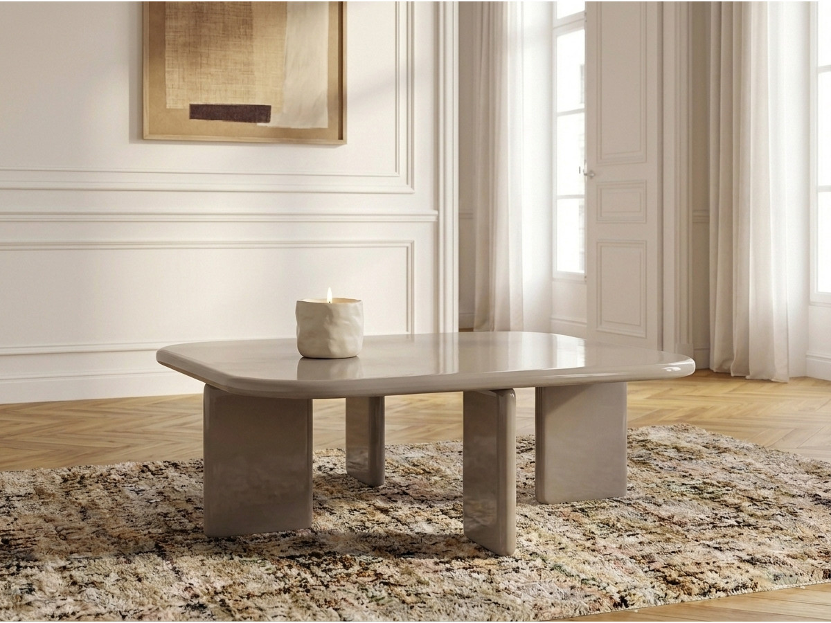 Vierkante salontafel 88 cm MARINE gelakt
