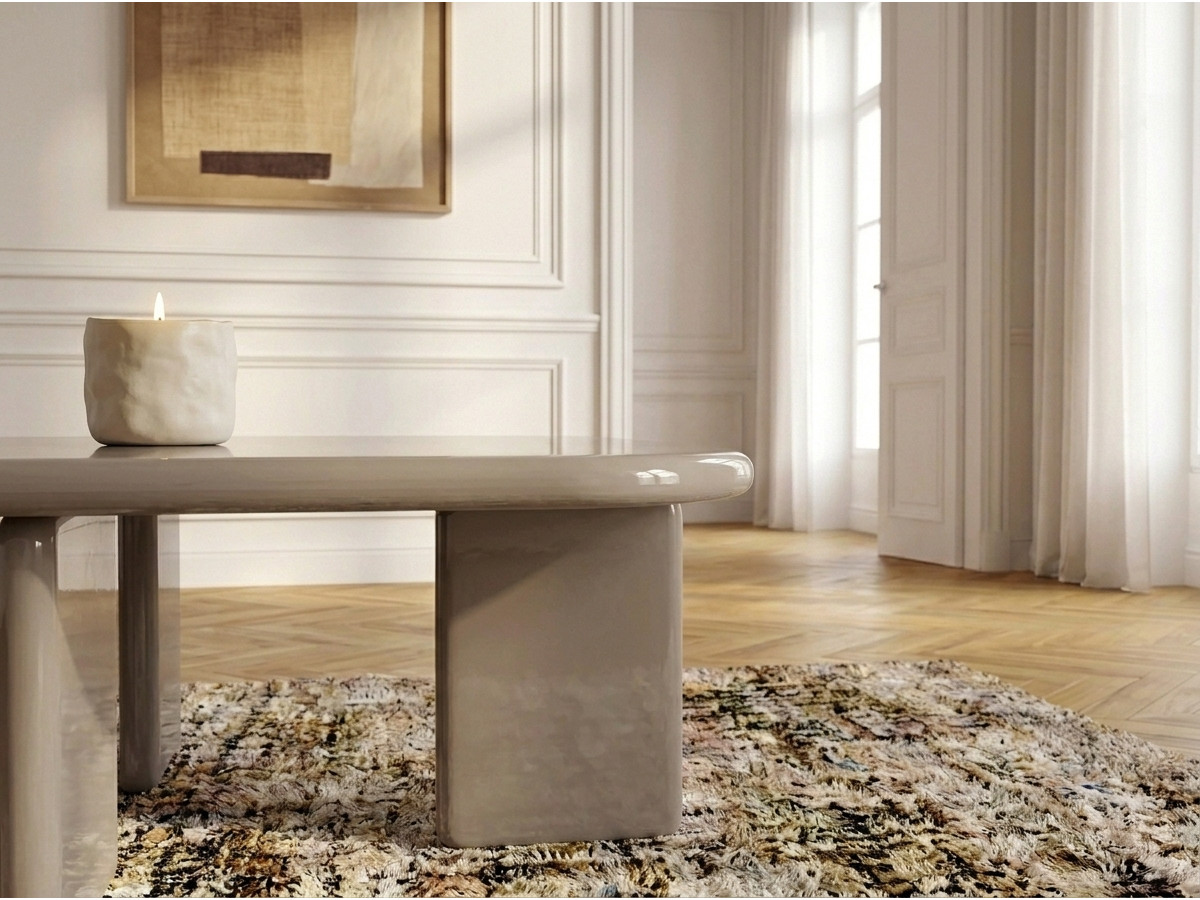 Vierkante salontafel 88 cm MARINE gelakt