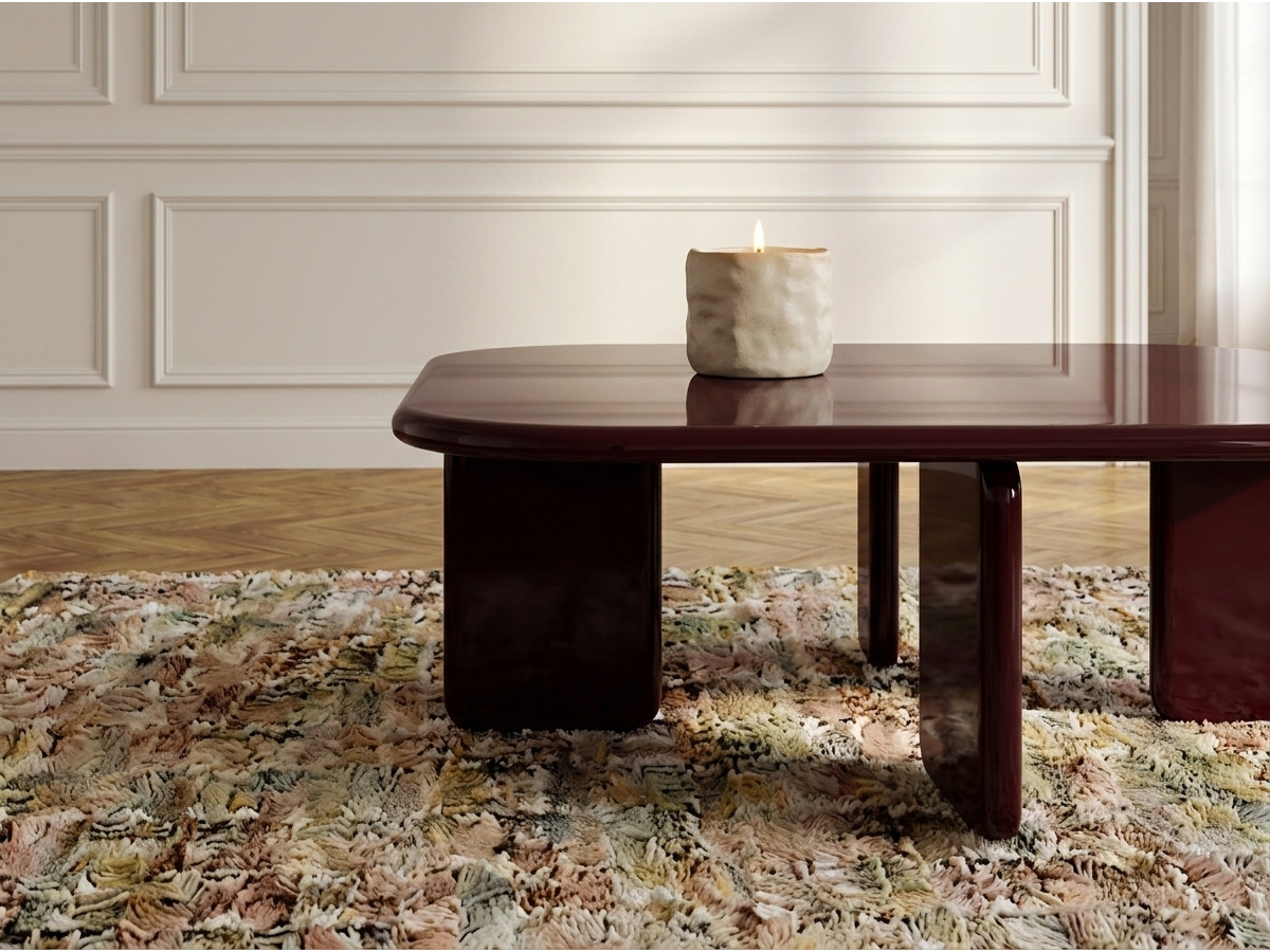 Vierkante salontafel 88 cm MARINE gelakt