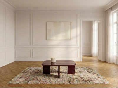 Table basse carrée 88 cm MARINE laquée