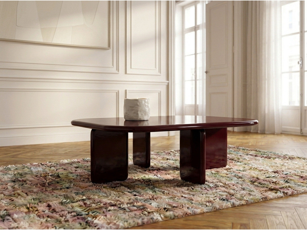 Vierkante salontafel 88 cm MARINE gelakt