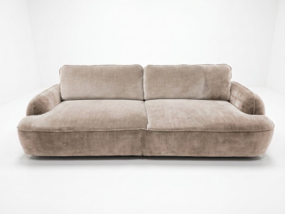 Canapé droit convertible 4 places CELESTE tissu lisse