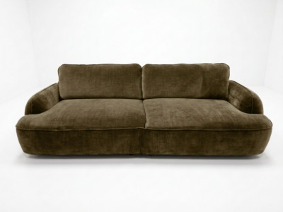 Canapé droit convertible 4 places CELESTE tissu lisse