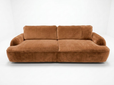 Canapé droit convertible 4 places CELESTE tissu lisse
