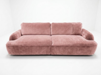Canapé droit convertible 4 places CELESTE tissu lisse