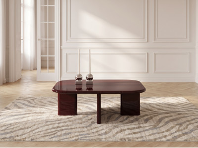 Table basse carrée 88 cm MARINE laquée