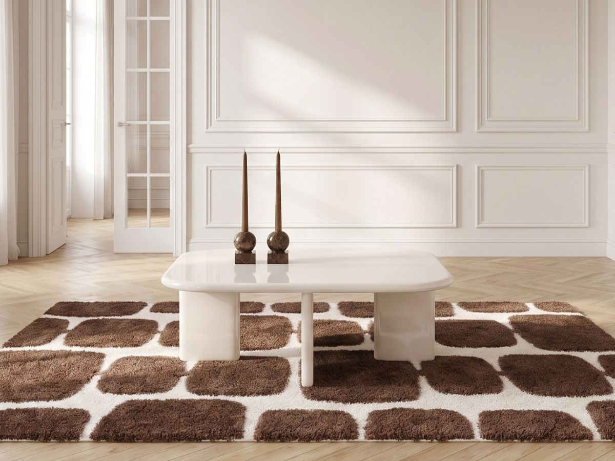 Vierkante salontafel 88 cm MARINE gelakt