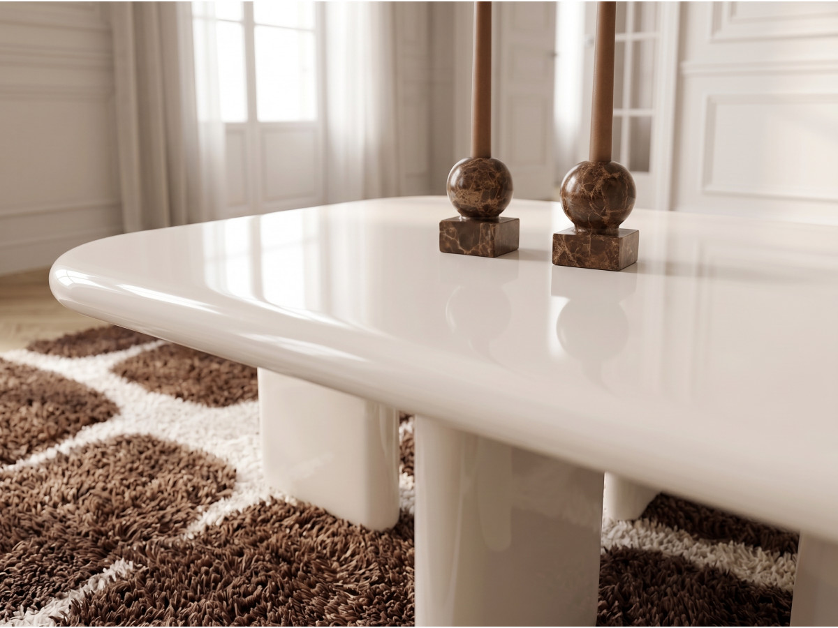 Vierkante salontafel 88 cm MARINE gelakt